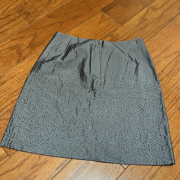 Gap vintage silver gray shimmer skirt with beading - Picture 7 of 7